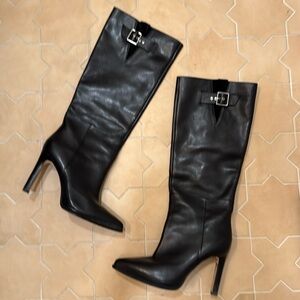 PAIGE knee-high leather boots
